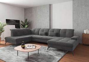 SEDACIA SÚPRAVA, textil, sivá Sit & More - Sedačky, Online Only