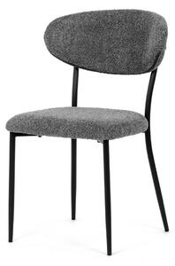 Autronic - Židle jídelní, šedá látka, černé kovové nohy. - CT-W1021 GREY2 AKCE