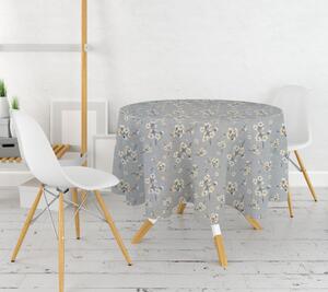 Ervi bavlnený obrus na stôl okrúhly - Čerešňový kvet