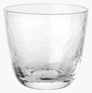 Ručne fúkané poháre na vodu Hammered, 4 ks