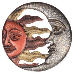 Nástenná dekorácia Slnko a Mesiac, 40 cm