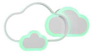 Biele detské svietidlo 52x25 cm Cloudy - Trio