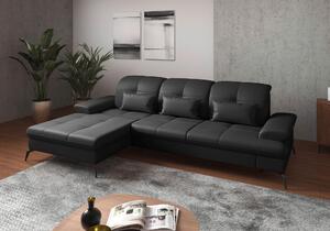 ROHOVÁ SEDAČKA, koža, čierna Sit & More - Sedačky, Online Only