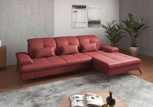 ROHOVÁ SEDAČKA, textil, koža, červená Sit & More - Sedačky, Online Only
