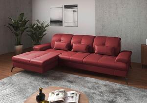 ROHOVÁ SEDAČKA, textil, koža, červená Sit & More - Sedačky, Online Only