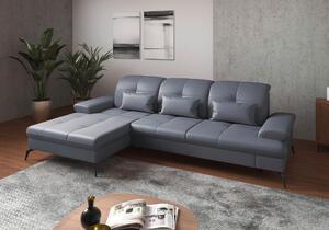 ROHOVÁ SEDAČKA, textil, koža, sivomodrá Sit & More - Sedačky, Online Only
