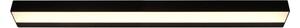 Matne čierne LED nástenné svietidlo (dĺžka 90 cm) Rocco - Trio