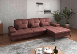 ROHOVÁ SEDAČKA, koža, červenohnedá Sit & More - Sedačky, Online Only