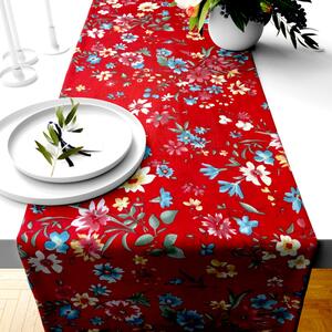 Ervi bavlnený behúň na stôl - Kvetinová lúka