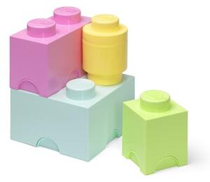 Plastové detské úložné boxy v súprave 4 ks Box - LEGO®