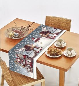 Vianočný gobelínový behúň na stôl Sane Chenille IT017 Farba Viacfarebná Rozmery 40x130 cm