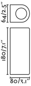 FARO 70327 - Vonkajšie nástenné svietidlo ESTELA 2xGU10/5W/230V IP65 čierna