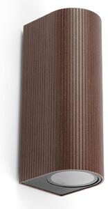 FARO 70329 - Vonkajšie nástenné svietidlo ESTELA 2xGU10/5W/230V IP65 hnedé