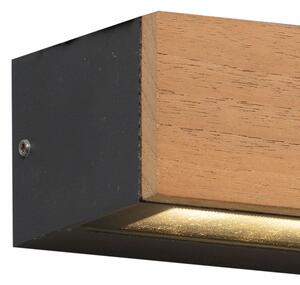FARO 71898 - LED vonkajšie nástenné svietidlo LAKO LED/8W/230V IP65 čierna/drevo