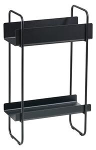 Čierny kovový konzolový stolík 24x48 cm A-Console - Zone