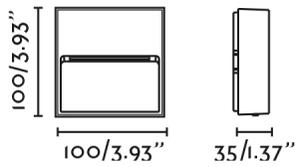 FARO 71963- LED schodiskové svietidlo DUNE LED/3W/230V 2200/2700/3200/4000K IP65 antracit