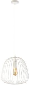Luster na lanku OVELLA 1xE27/15W/230V priemer 36 cm krémový