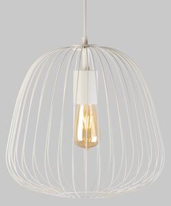 Luster na lanku OVELLA 1xE27/15W/230V priemer 36 cm krémový