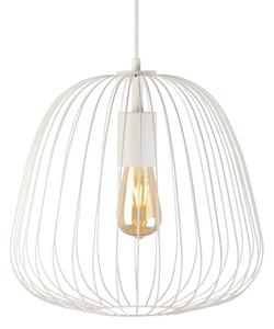 Luster na lanku OVELLA 1xE27/15W/230V priemer 36 cm krémový