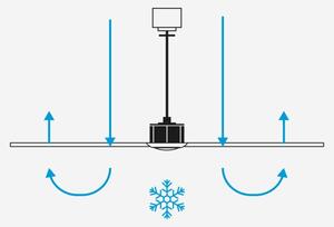 FARO 33425WT1N - LED stmievateľný ventilátor JUST FAN S 16W/230V, priemer 81 cm, hnedá/čierna WT + DO