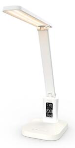 Nedis LTLRC10WT - LED stmievateľná nabíjateľná lampa s displejom 7,5W/1200 mAh 3000/4000/5700K biela