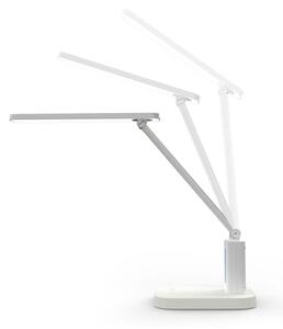 Nedis LTLRC10WT - LED stmievateľná nabíjateľná lampa s displejom 7,5W/1200 mAh 3000/4000/5700K biela