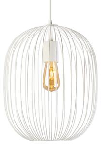Luster na lanku OVELLA 1xE27/15W/230V pr. 34 cm krémový