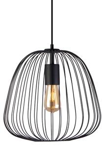 Závesný luster na kábli OVELLA 1xE27/15W/230V pr. 36 cm čierny