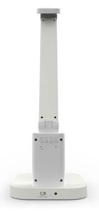 Nedis LTLRC10WT - LED stmievateľná nabíjateľná lampa s displejom 7,5W/1200 mAh 3000/4000/5700K biela