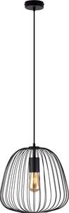 Závesný luster na kábli OVELLA 1xE27/15W/230V pr. 36 cm čierny