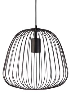 Závesný luster na kábli OVELLA 1xE27/15W/230V pr. 36 cm čierny