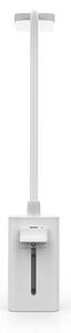 Nedis LTLR10WT - LED stmievateľná nabíjateľná dotyková stolná lampa so svorkou LED/5W/1200 mAh biela