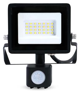 Nedis LLFLP16BLK - LED reflektor s pohybovým a súmrakovým snímačom LED/20W/230V IP44