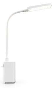 Nedis LTLR10WT - LED stmievateľná nabíjateľná dotyková stolná lampa so svorkou LED/5W/1200 mAh biela