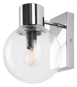 Nástenné svietidlo SFERIO 1xE14/5W/230V lesklý chróm/priehľadné
