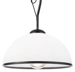 Luster na tyči RETRO 1xE27/60W/230V čierna/biela
