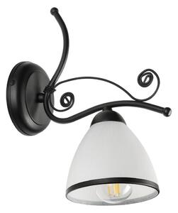 Nástenná lampa RETRO 1xE27/60W/230V čierna/biela