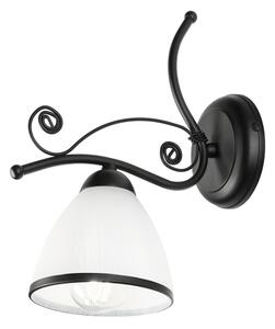 Nástenná lampa RETRO 1xE27/60W/230V čierna/biela