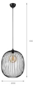 Luster na lanku VELARE 1xE27/15W/230V zlatý/číry