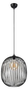 Závesný luster na lanku DESTELLO 1xE27/15W/230V pr. 32 cm čierny