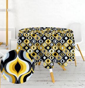 Ervi dekoračný obrus na stôl okrúhly - DGT - žltá