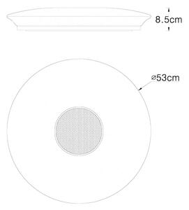 GLOBO 41329N - LED RGBW Stmievateľné stropné svietidlo NICOLE LED/50W/230V + DO