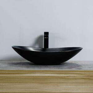 Rea Royal 60 umývadlo, 62 x 36 cm, čierna matná, REA-U0442