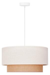 Duolla - Luster na lanku BOHO 1xE27/40W/230V pr. 45 cm krémová/hnedá