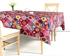 Ervi bavlnený obrus na stôl obdĺžnikový - farebný ornament