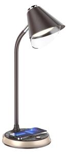Immax 08971L - LED Stmievateľná stolná lampa FINCH LED/9W/12/230V hnedá/zlatá