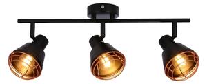 Bodové svietidlo NERIA 3xE14/40W/230V čierna/medená