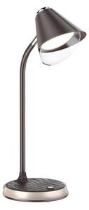 Immax 08971L - LED Stmievateľná stolná lampa FINCH LED/9W/12/230V hnedá/zlatá