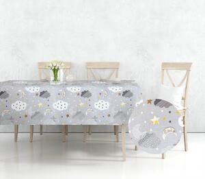 Ervi bavlnený obrus na stôl obdĺžnikový - hviezdy a mračky