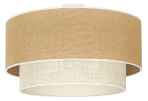 Duolla - Stropné svietidlo YUTE BOHO 3xE27/15W/230V pr. 60 cm hnedá/krémová